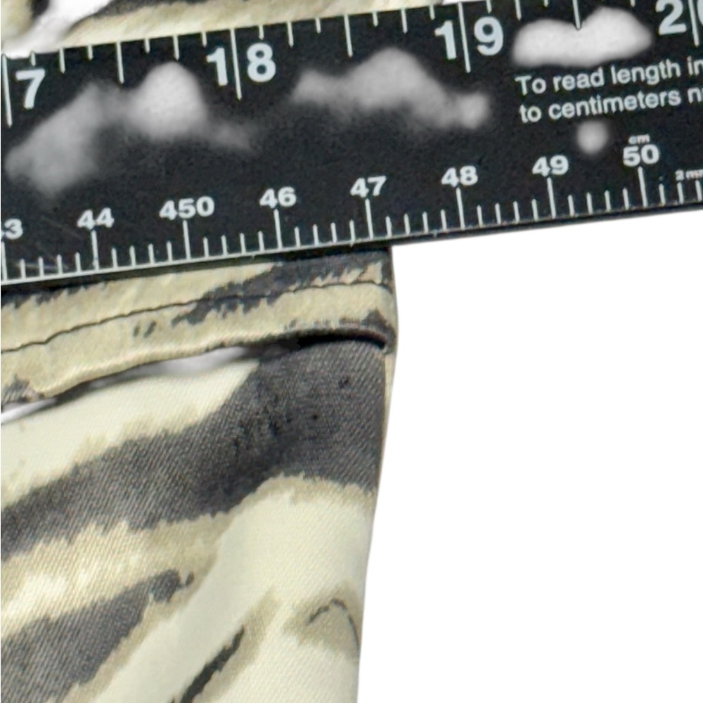 Anthracite Animal Print Utility Jacket Zip Up Size 4 Like New - Picture 11 of 16